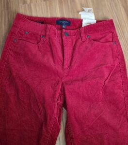 Talbots Red Corduroy Pants Classic Style